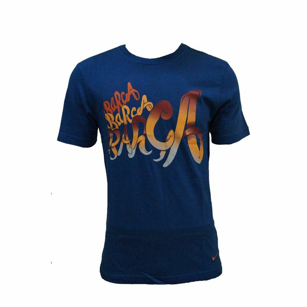 Maglia a Maniche Corte Uomo F.C. Barcelona Core Tee Azzurro