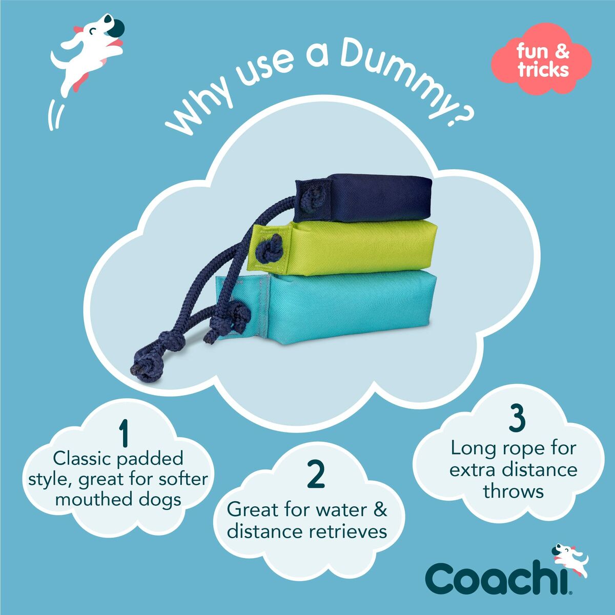 Giocattolo da allenamento Coachi TRAINING DUMMY Azzurro