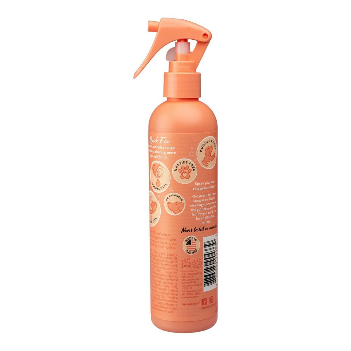 Shampoo Secco Pet Head Quick Fix Cane Pesca Spray (300 ml)