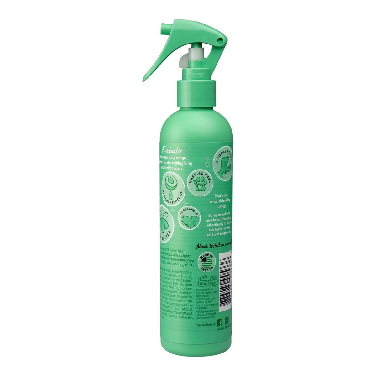 Spray Lisciante Pet Head Furtastic Cane Anguria Districante (300 ml)