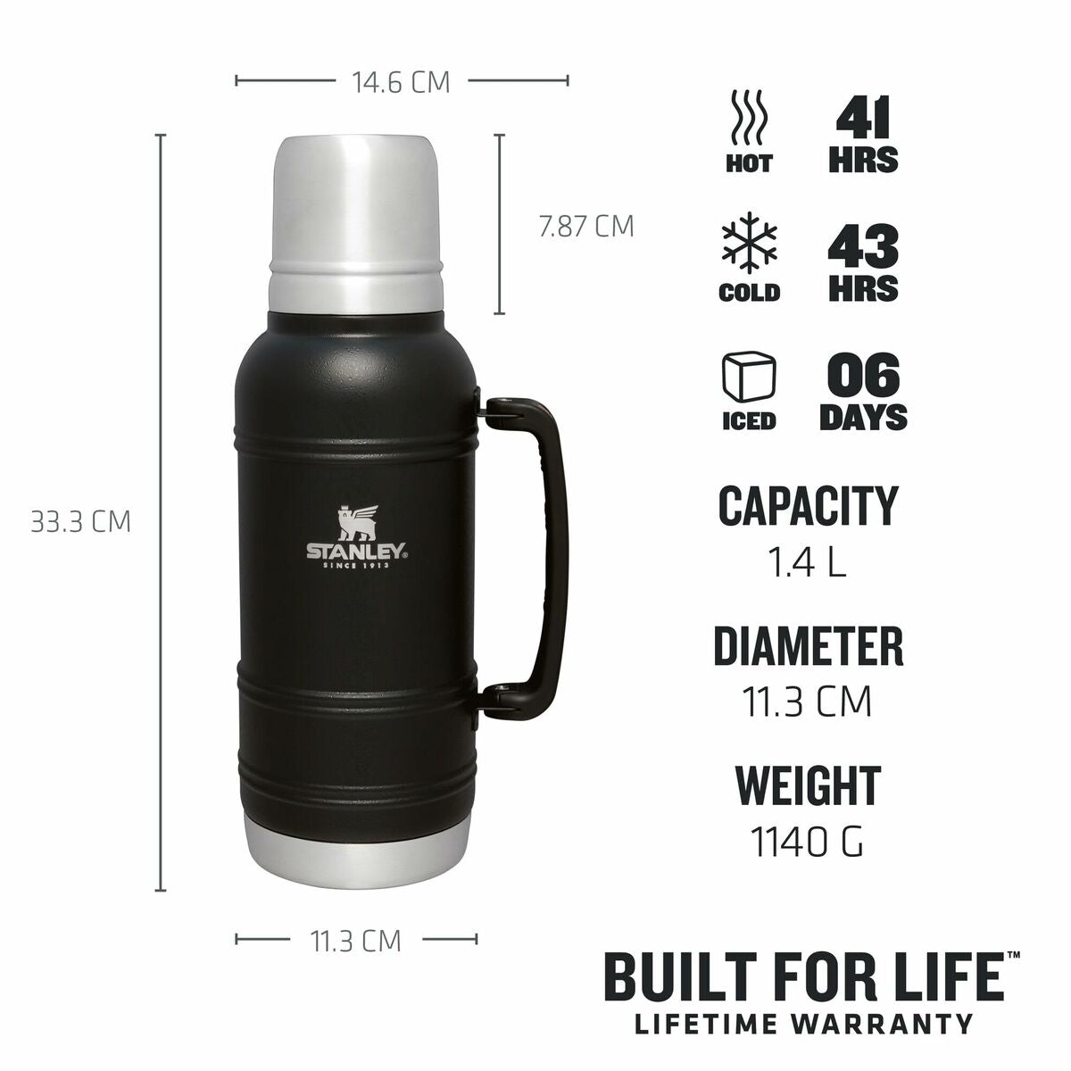 Thermos Stanley The Artisan 1,4 L Nero