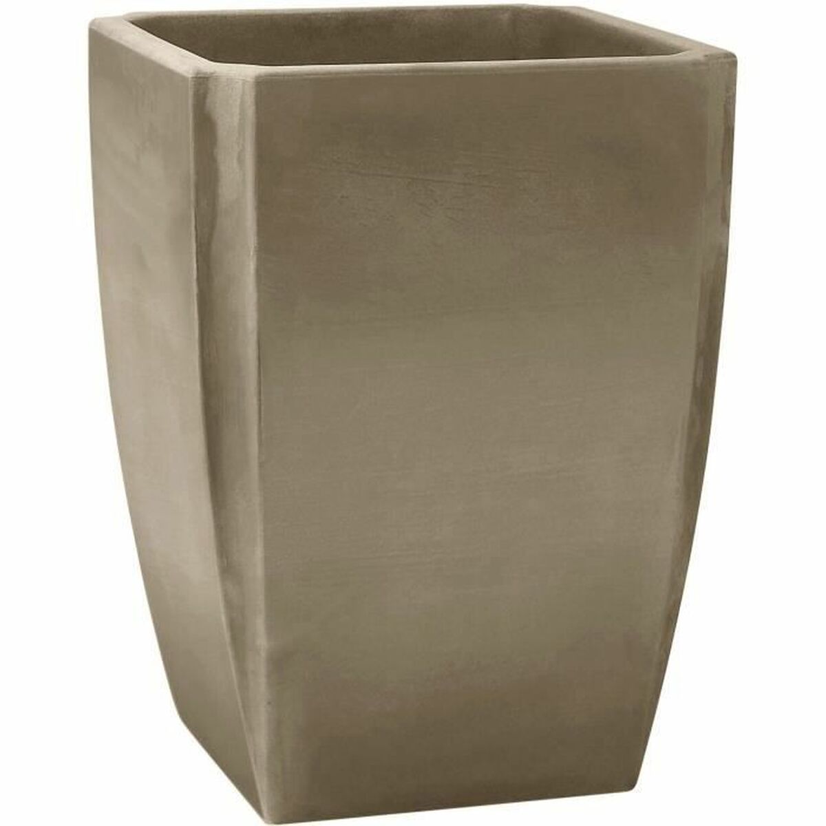 Vaso Ecolux Ø 47 cm Grigio Plastica Quadrato