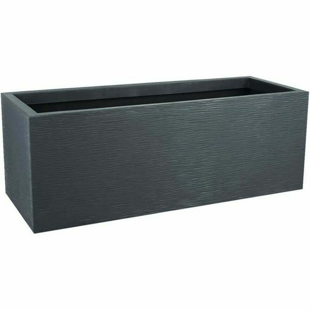 Vaso EDA 79,5 x 29,5 x 29,5 cm Plastica Grigio scuro