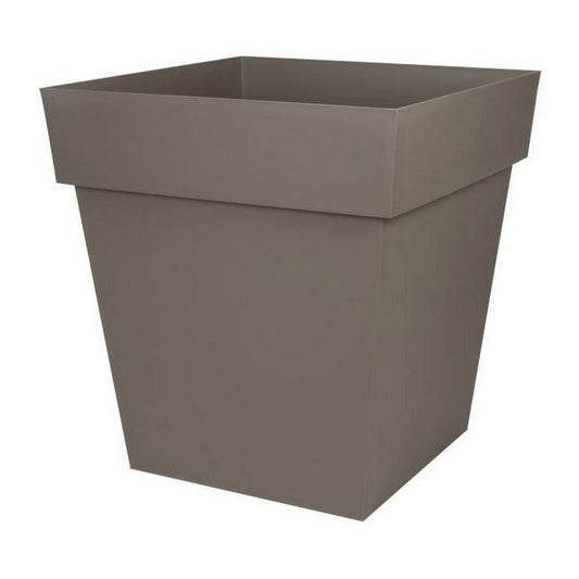 Vaso EDA Tuscan Taupé Plastica Quadrato Ø 50 cm (49,5 x 49,5 x 52,5 cm)