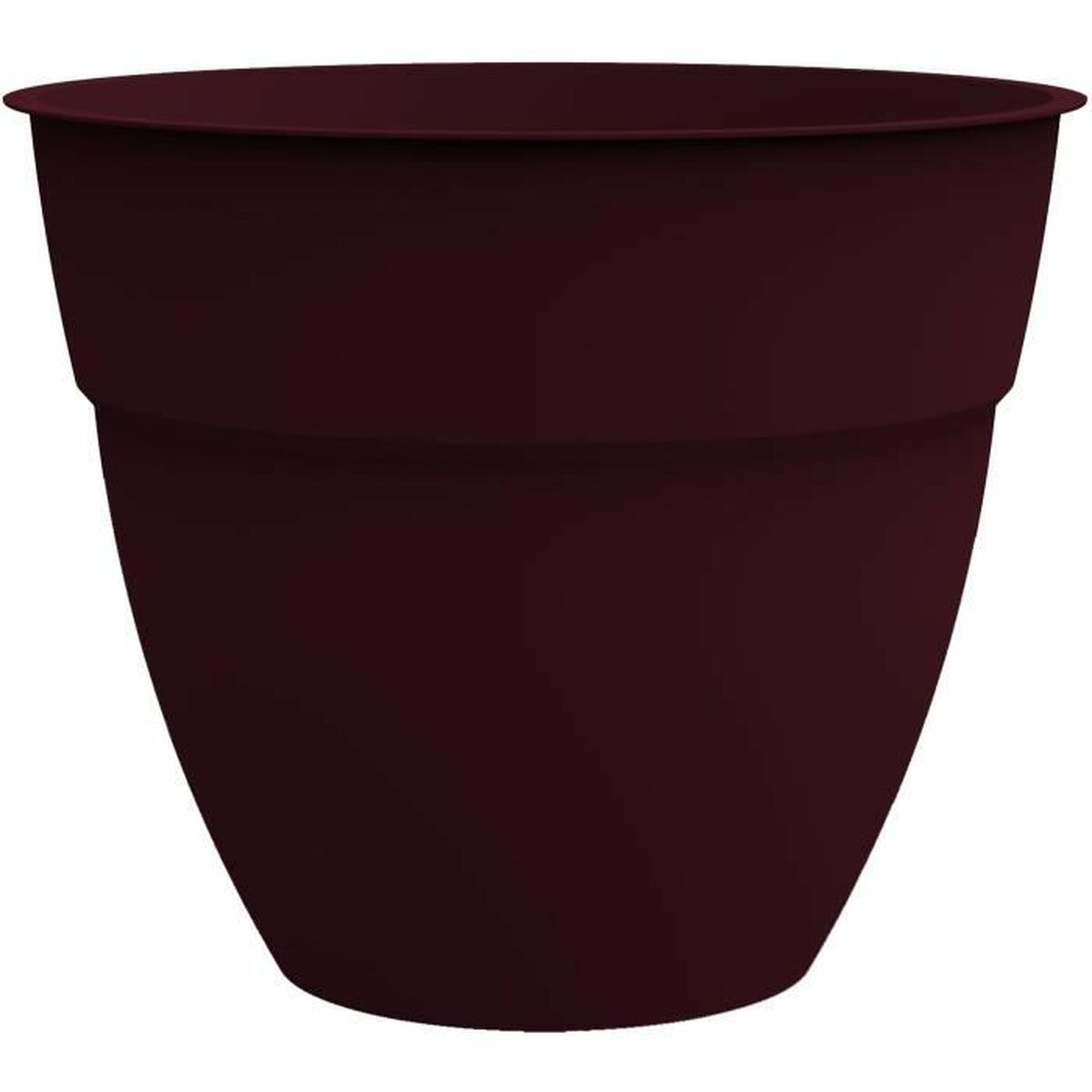 Vaso EDA Rosso Scuro Ø 50 cm Plastica Rotondo Moderno