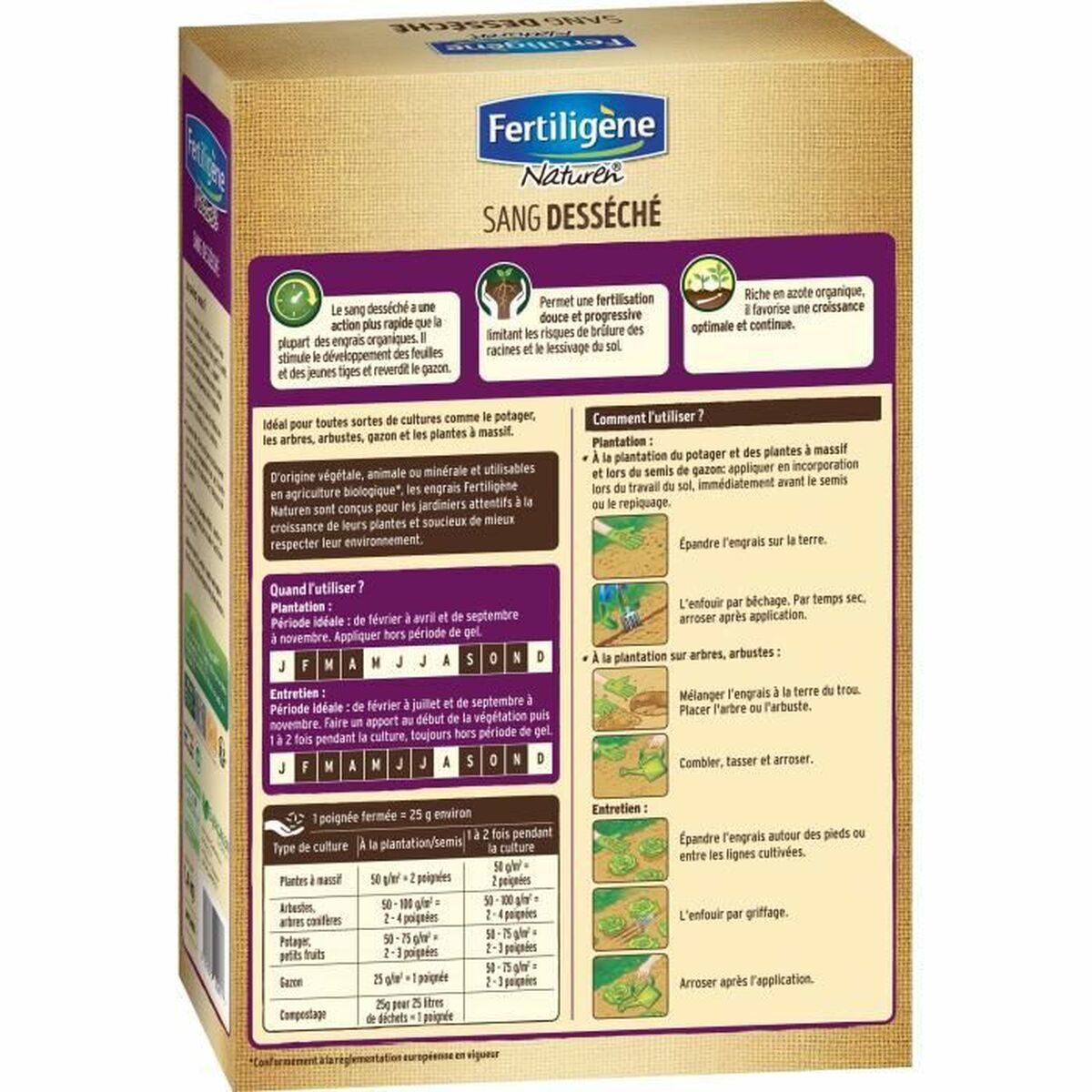 Fertilizzante per piante Naturen Blood 1,4 Kg