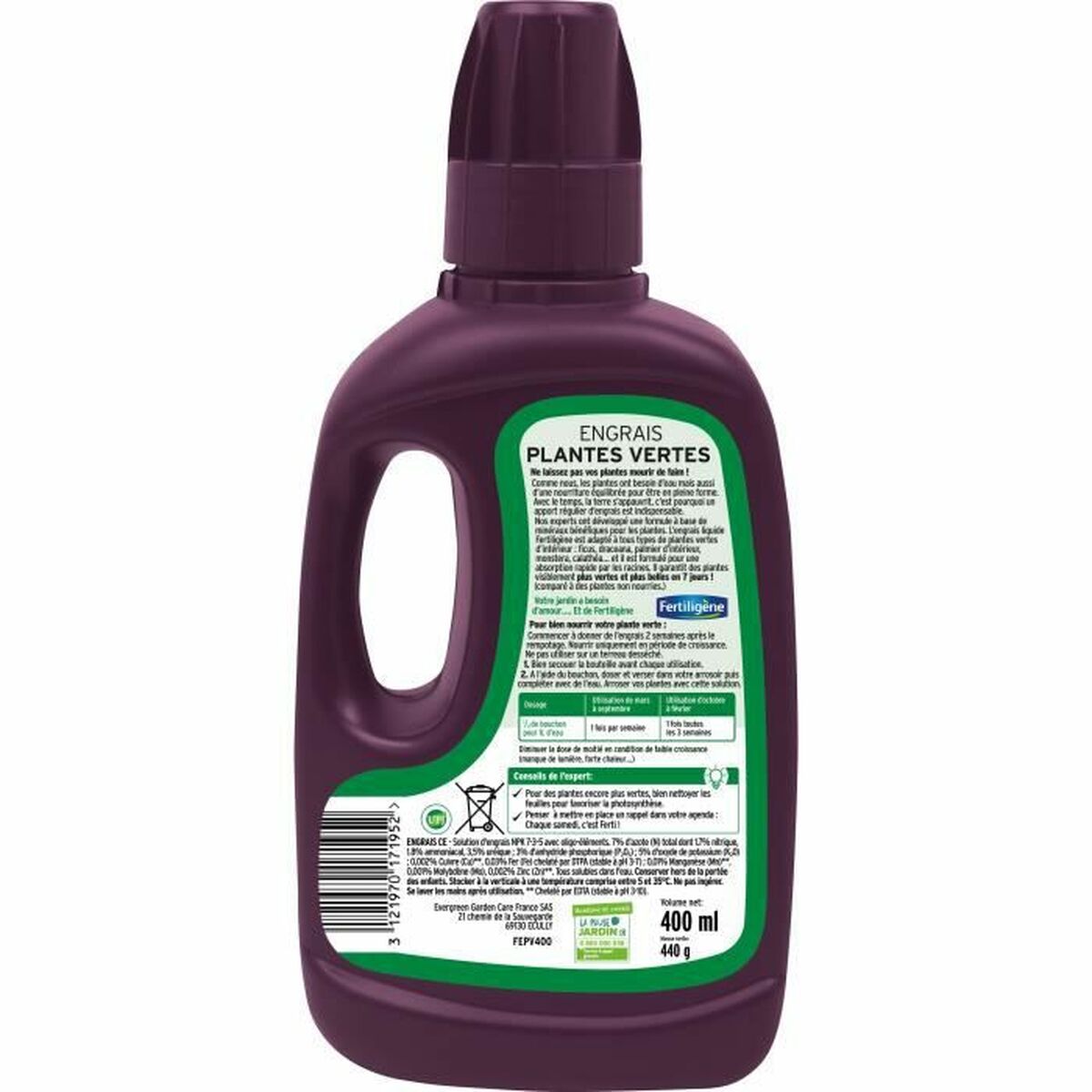 Fertilizzante per piante Fertiligène NPK 7-3-5 Verde 500 ml