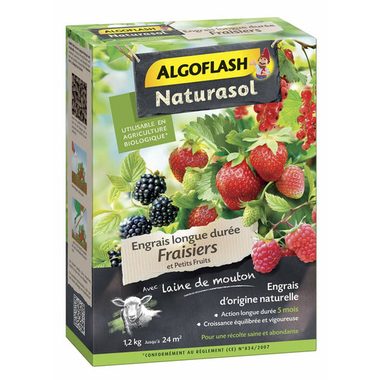 Fertilizzante per piante Algoflash Fragole, ribes nero, mora, mirtillo, lampone