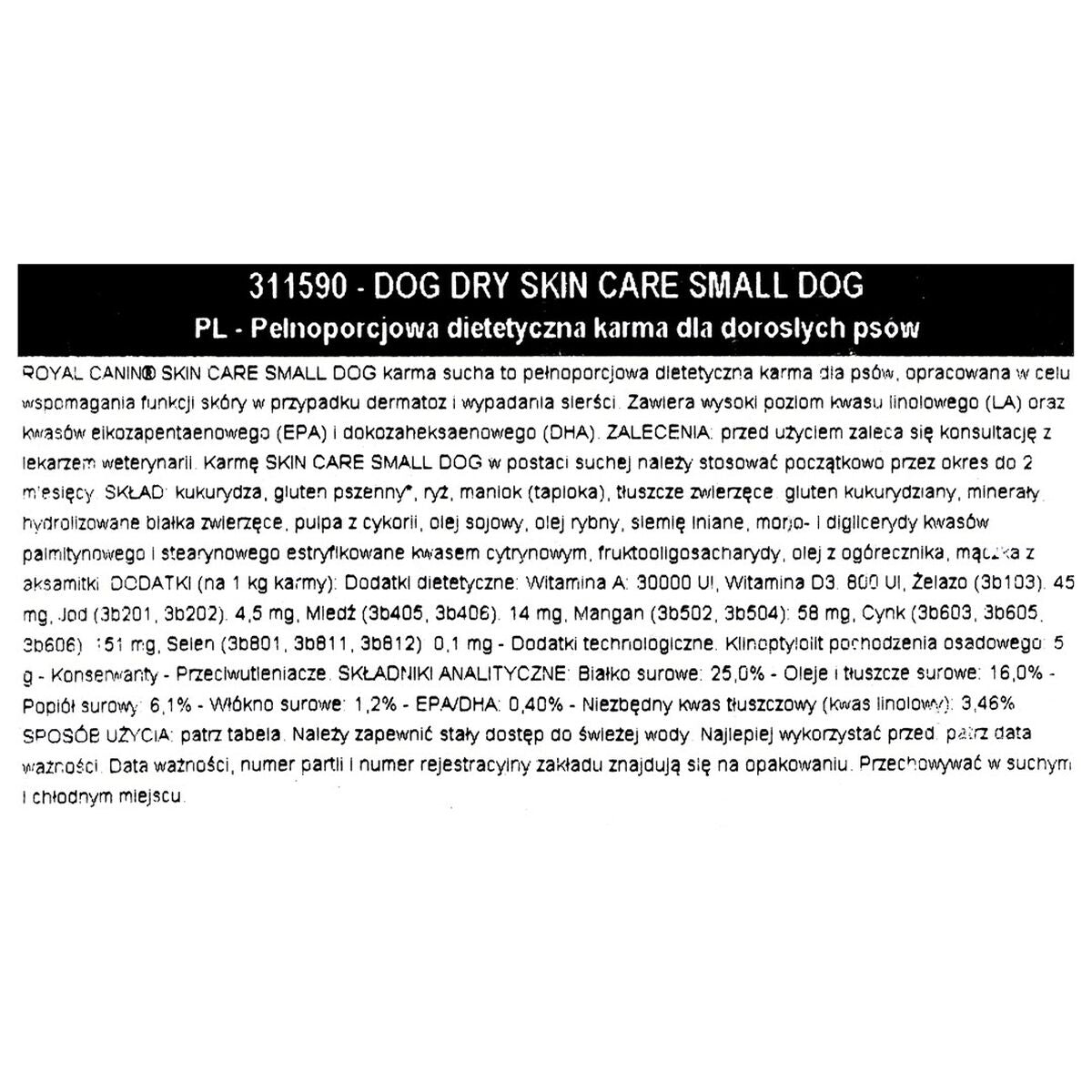 Io penso Royal Canin Skin Care Adulto Carne 2 Kg