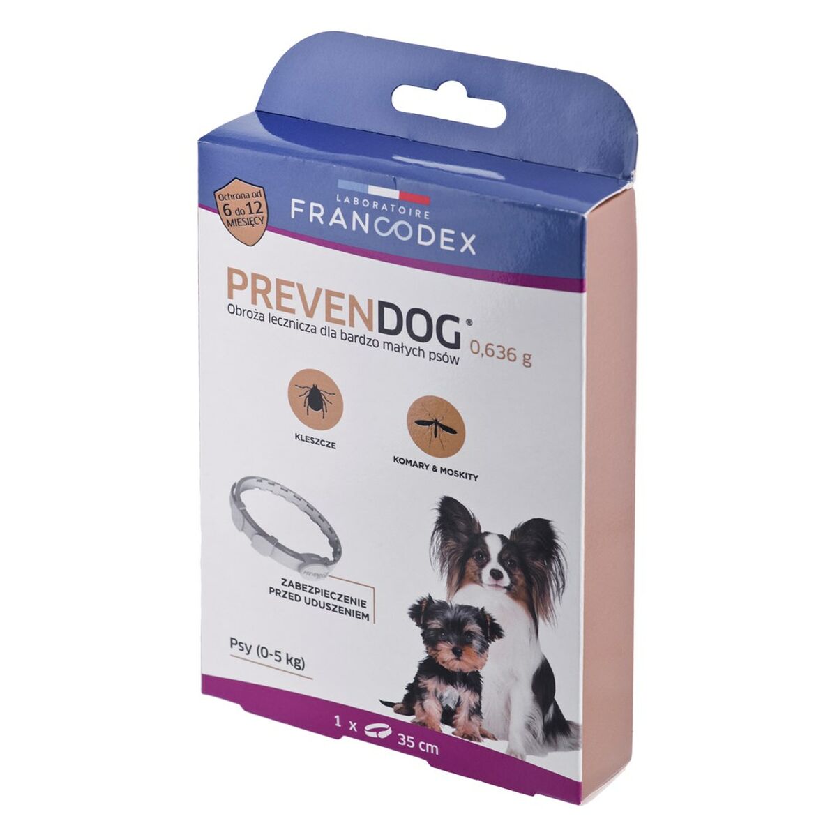 Collare antiparassitario Francodex PrevenDog Zecche