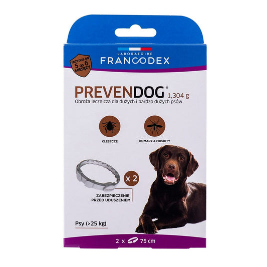 Collare antiparassitario Francodex PrevenDog Zecche 2 Unità