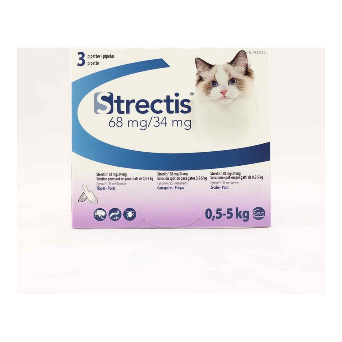 Anti-parassiti Ceva Strectis Pipette Gatto