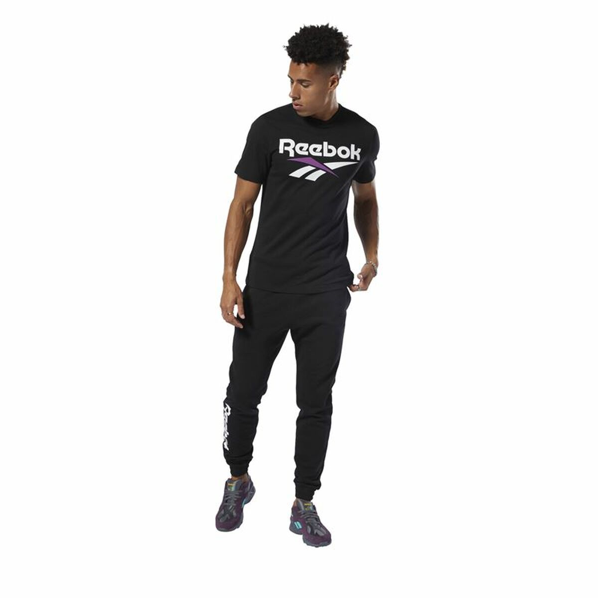 Maglia a Maniche Corte Uomo Reebok Classic Vector Nero