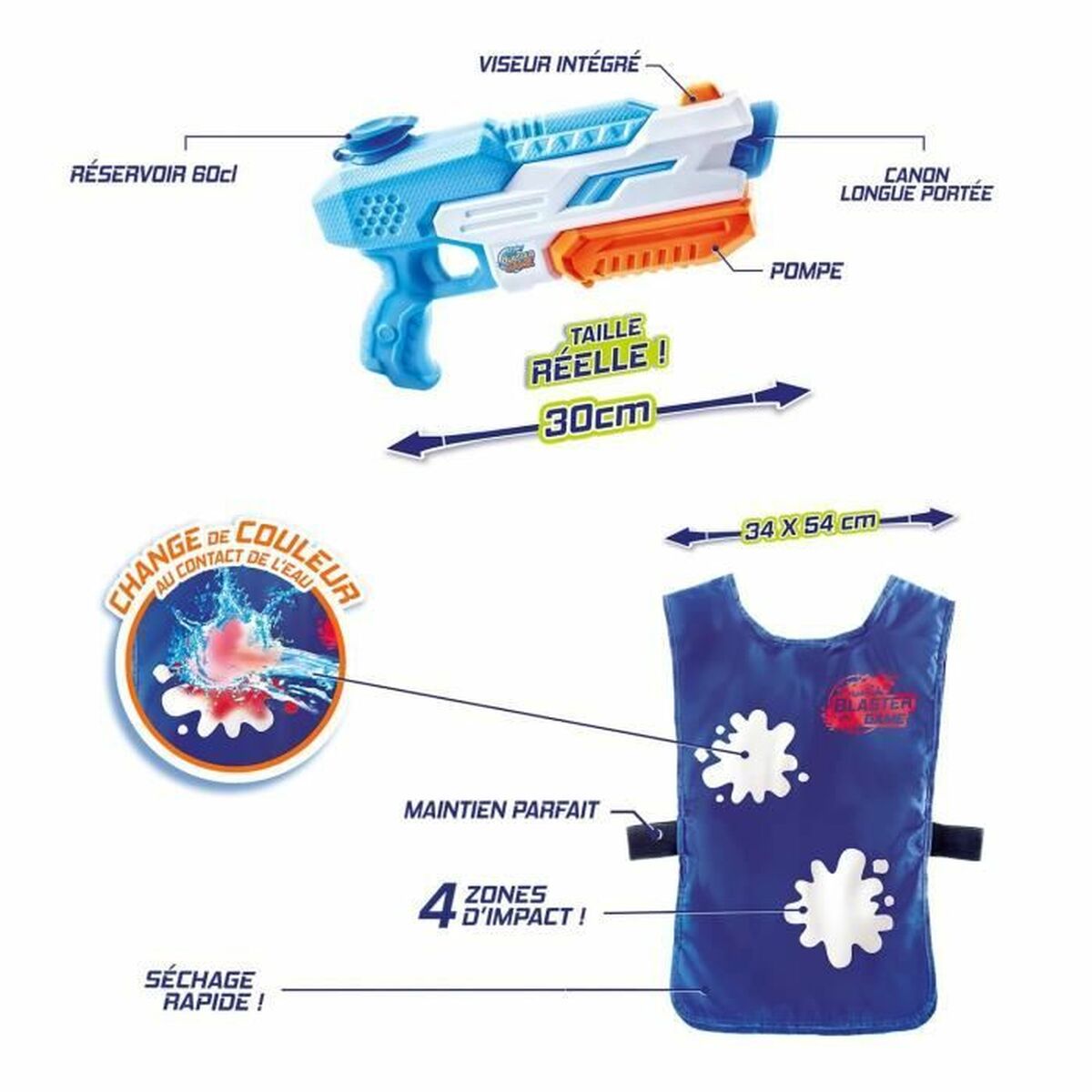 Pistola ad Acqua Canal Toys Hydro Blaster Game 30 cm