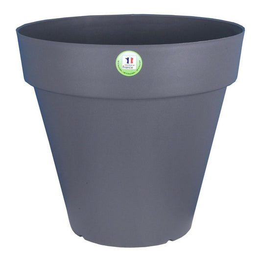 Vaso Riviera 414076 Rotondo Grigio Plastica