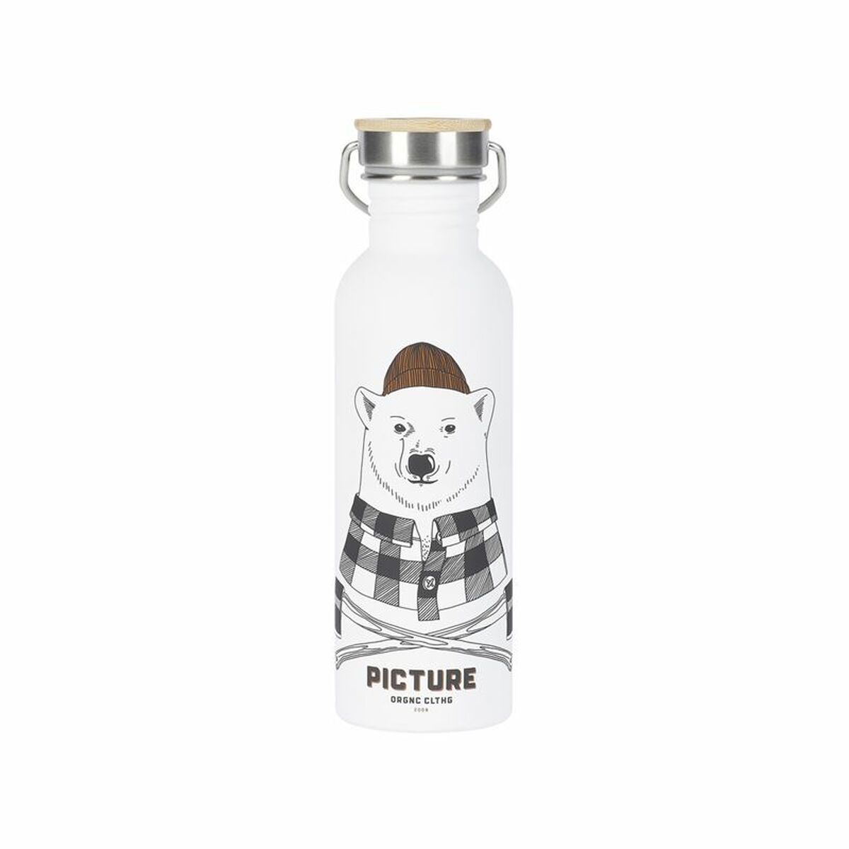 Bottiglia d'acqua Picture Hampton  750 ml Bianco Legno