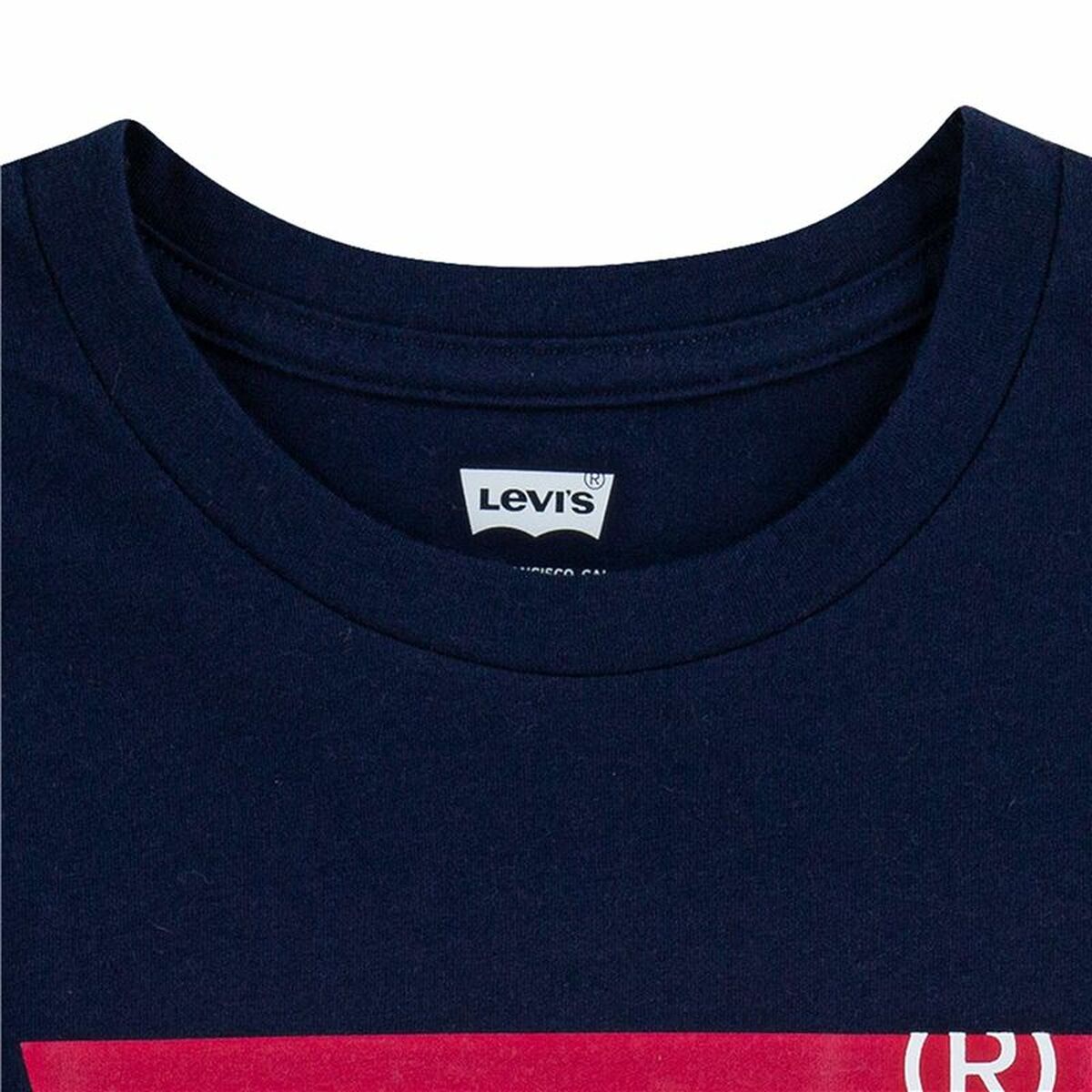 Maglia a Maniche Corte per Bambini Levi's Batwing Blu scuro