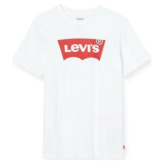 Maglia a Maniche Corte per Bambini Levi's Batwing 4 Anni Bianco