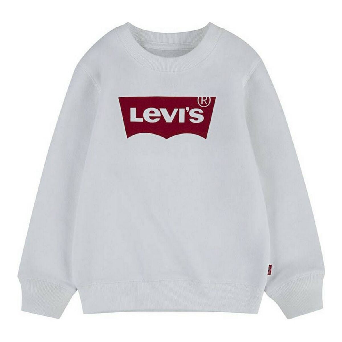 Felpa per Bambini Levi's Batwing Crewneck Bianco