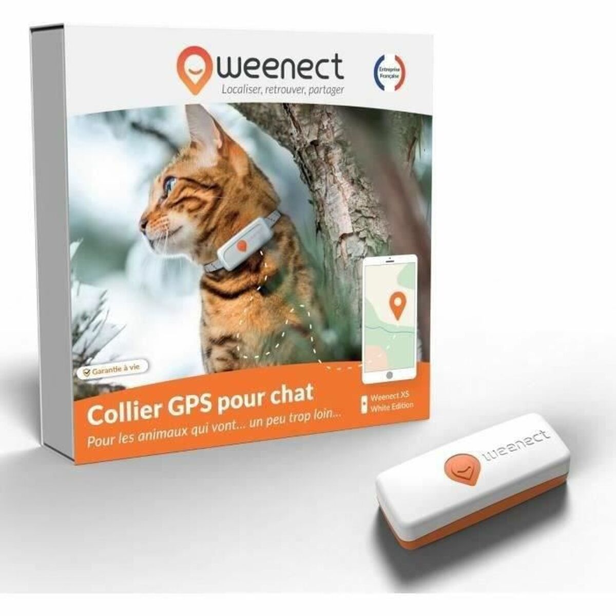 Localizzatore Anti-smarrimento Weenect Weenect XS GPS Gatto Bianco