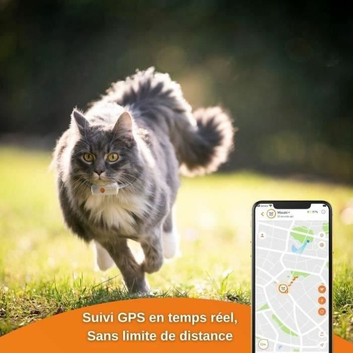 Localizzatore Anti-smarrimento Weenect Weenect XS GPS Gatto Bianco