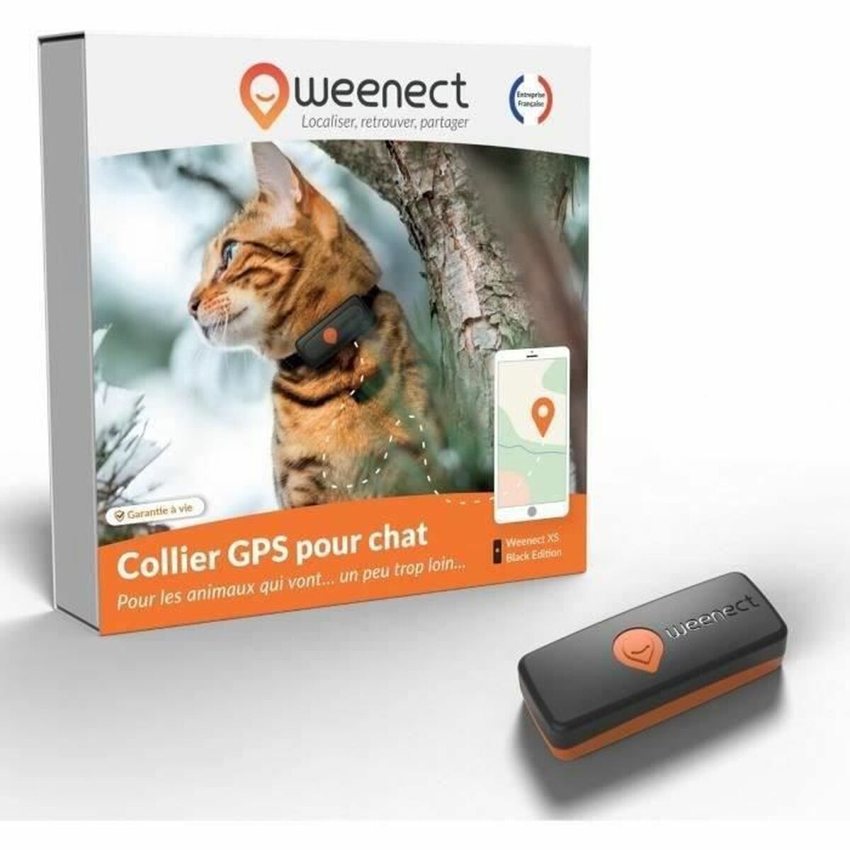 Localizzatore Anti-smarrimento Weenect Weenect XS GPS Nero