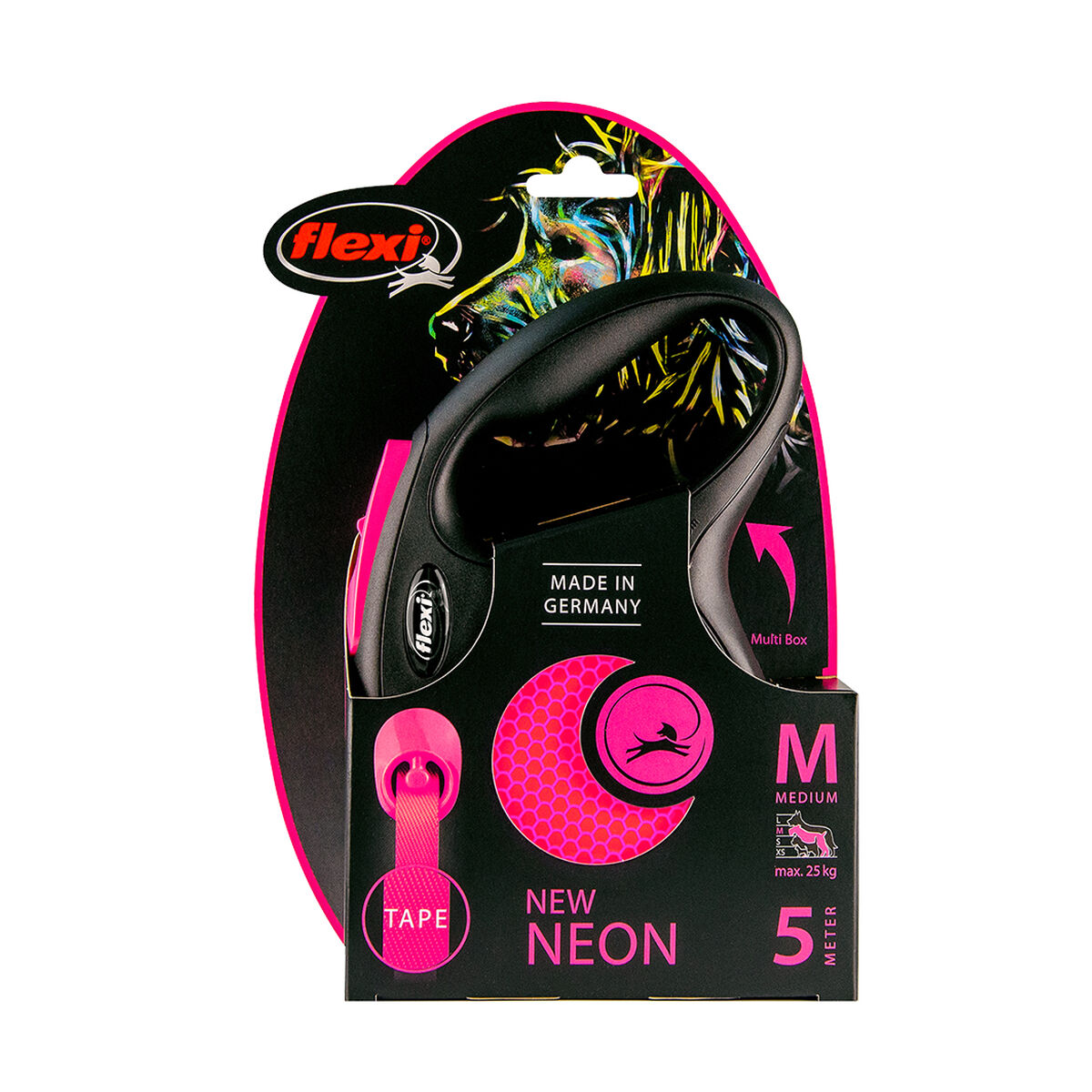 Guinzaglio per Cani Flexi Flexi 5 m Rosa M