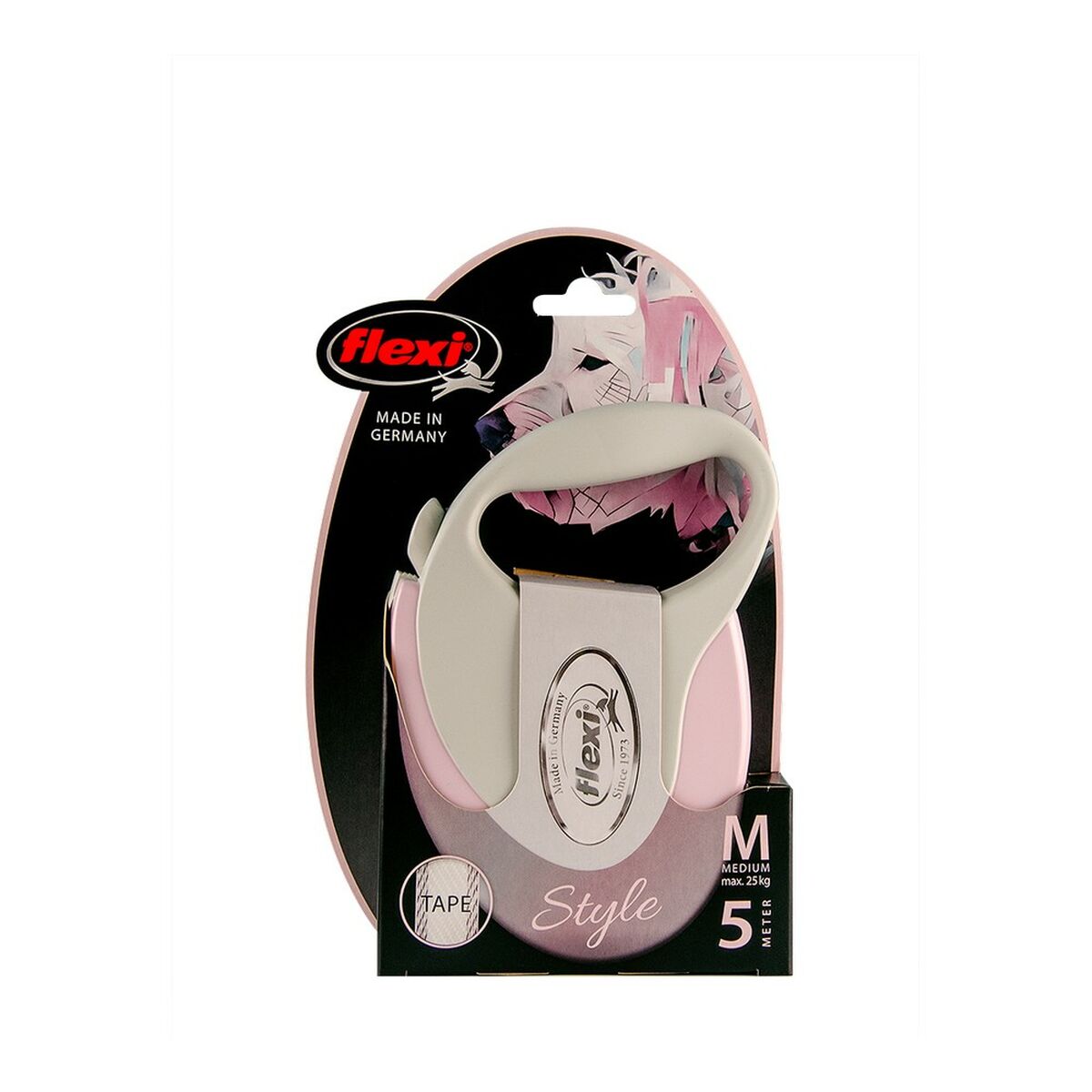 Guinzaglio per Cani Flexi STYLE 3 m Rosa Taglia S