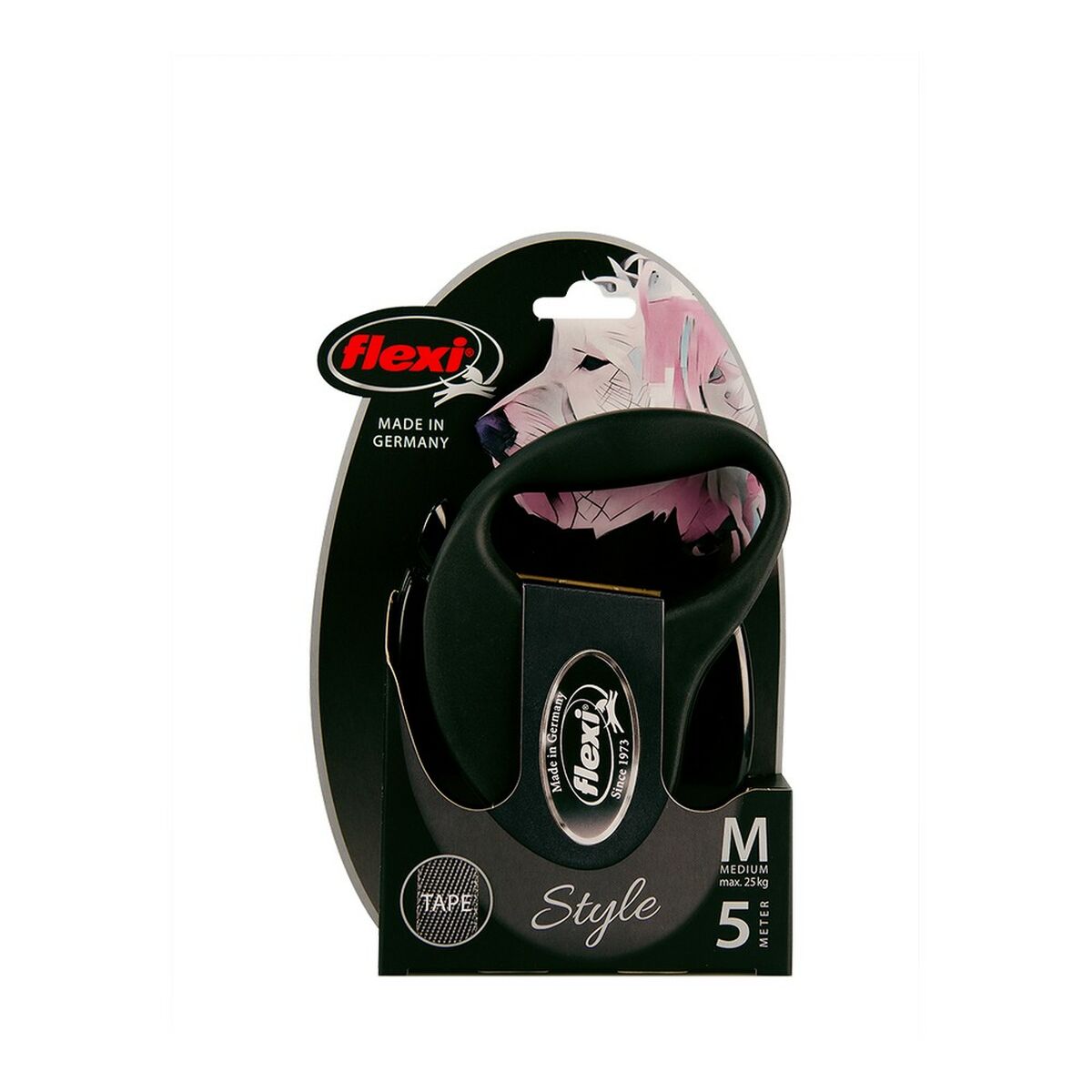 Guinzaglio per Cani Flexi STYLE 3 m Nero Taglia S