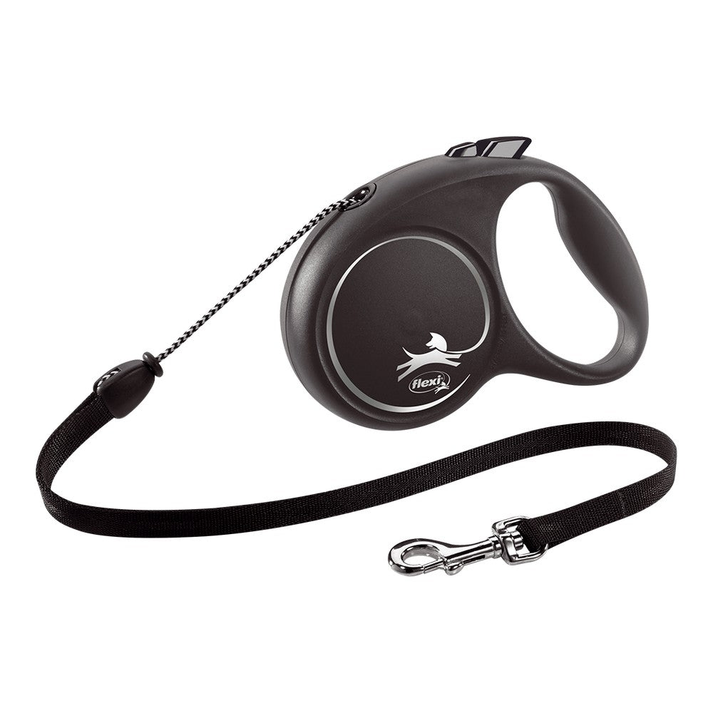 Guinzaglio per Cani Flexi BLACK DESIGN Argentato XS