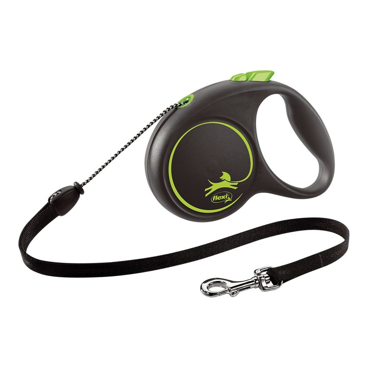 Guinzaglio per Cani Flexi BLACK DESIGN 5 m Taglia M Verde