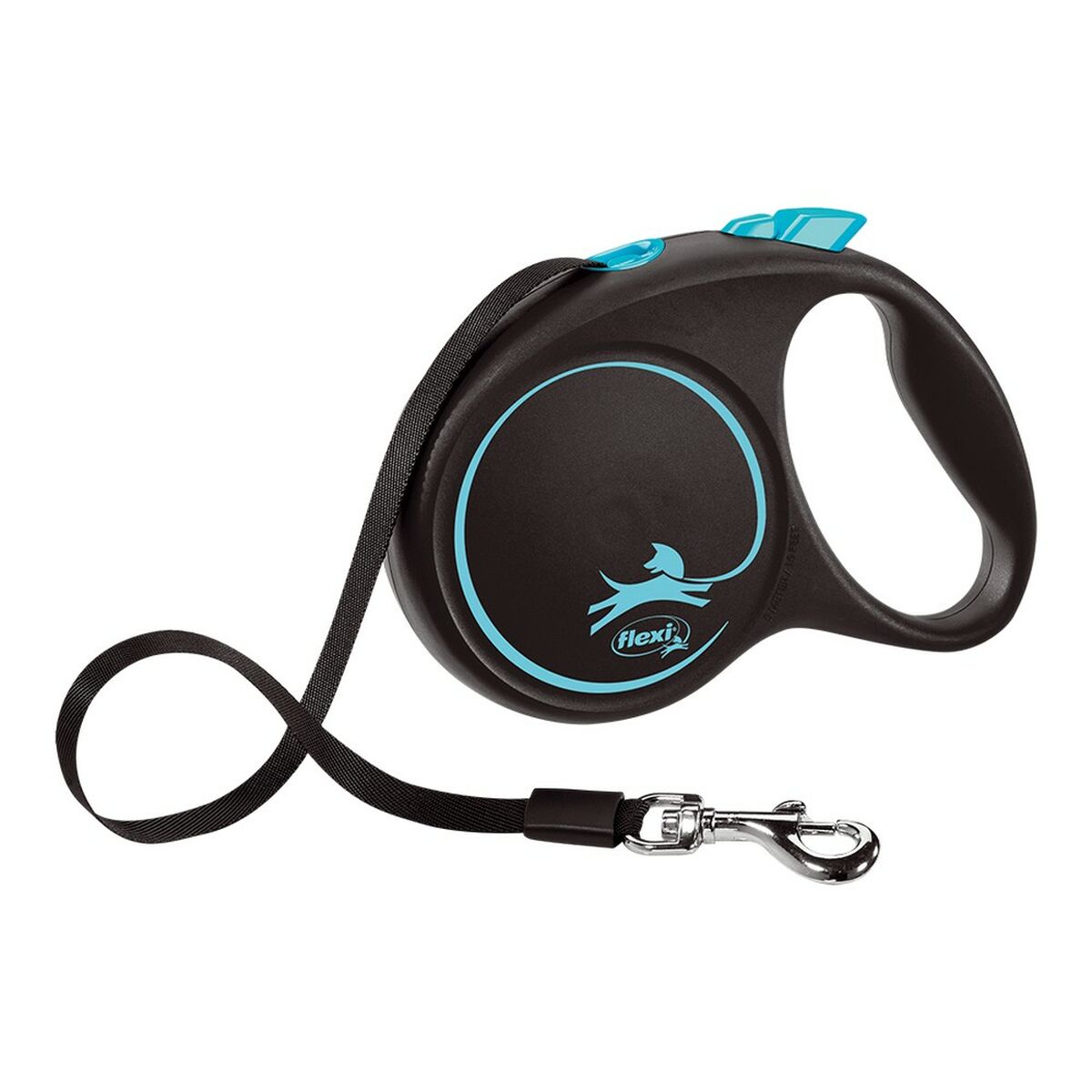 Guinzaglio per Cani Flexi BLACK DESIGN 5 m Azzurro Taglia L