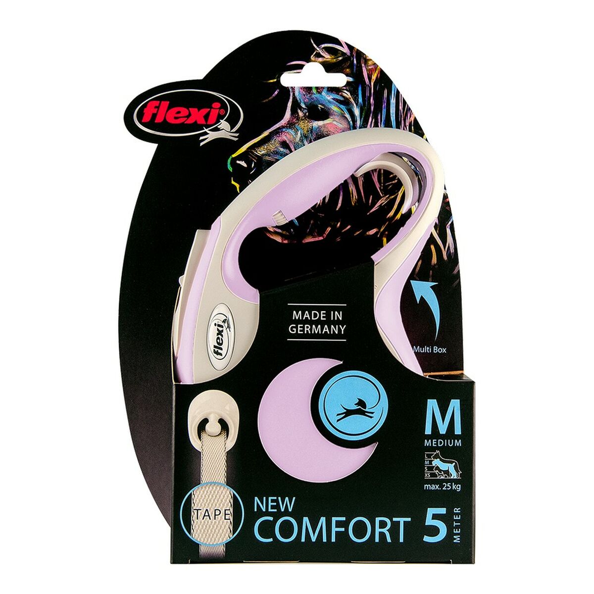 Guinzaglio per Cani Flexi NEW COMFORT Rosa Taglia M