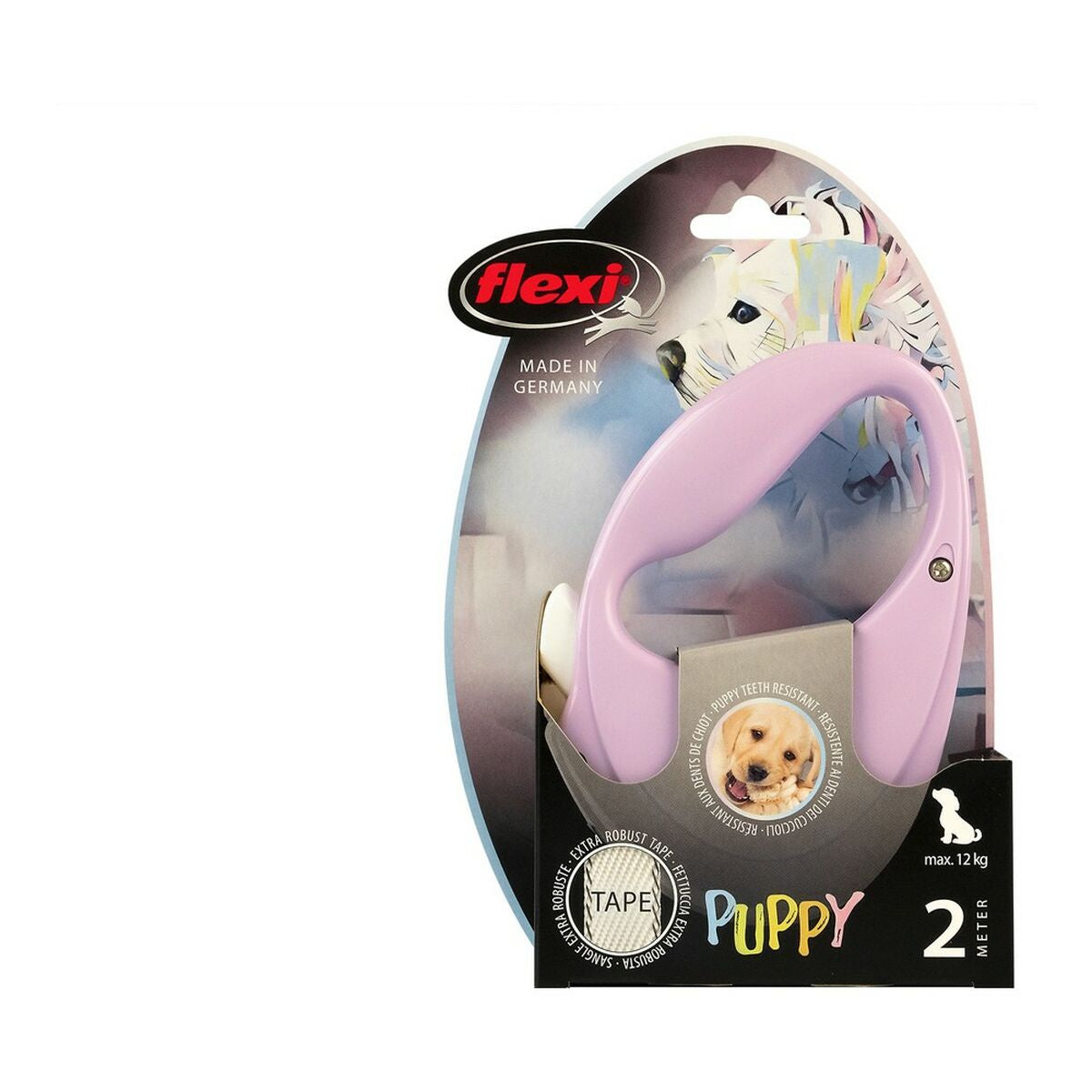 Guinzaglio per Cani Flexi Puppy 2 m Rosa