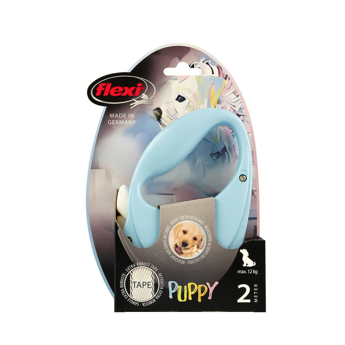 Guinzaglio per Cani Flexi Puppy 2 m Azzurro