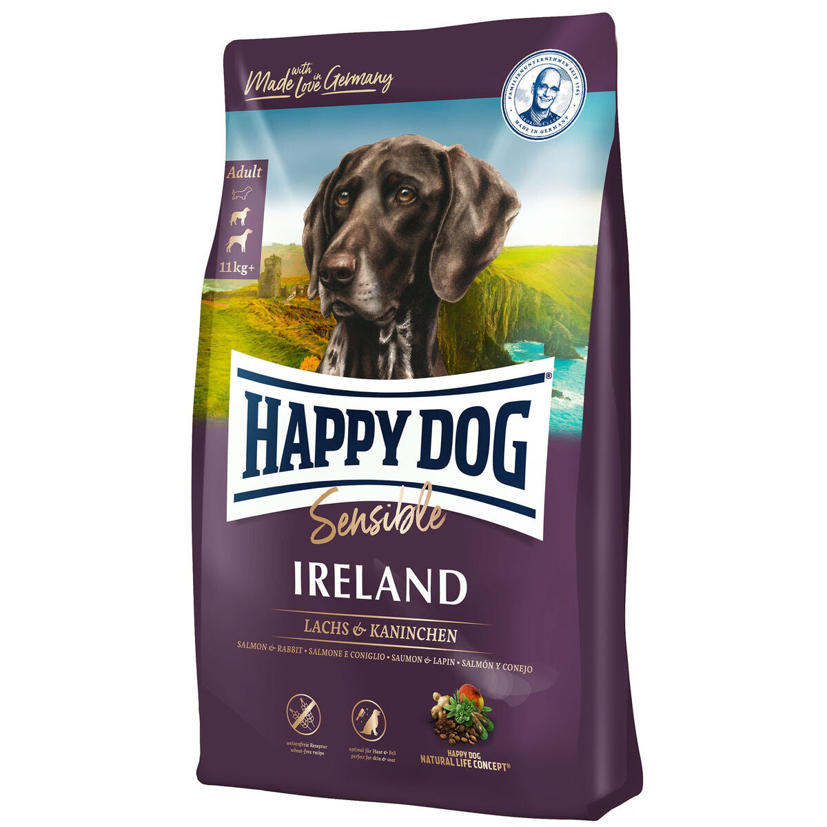 Io penso Happy Dog Supreme Sensible - Ireland Adulto Salmone Coniglio 12,5 Kg