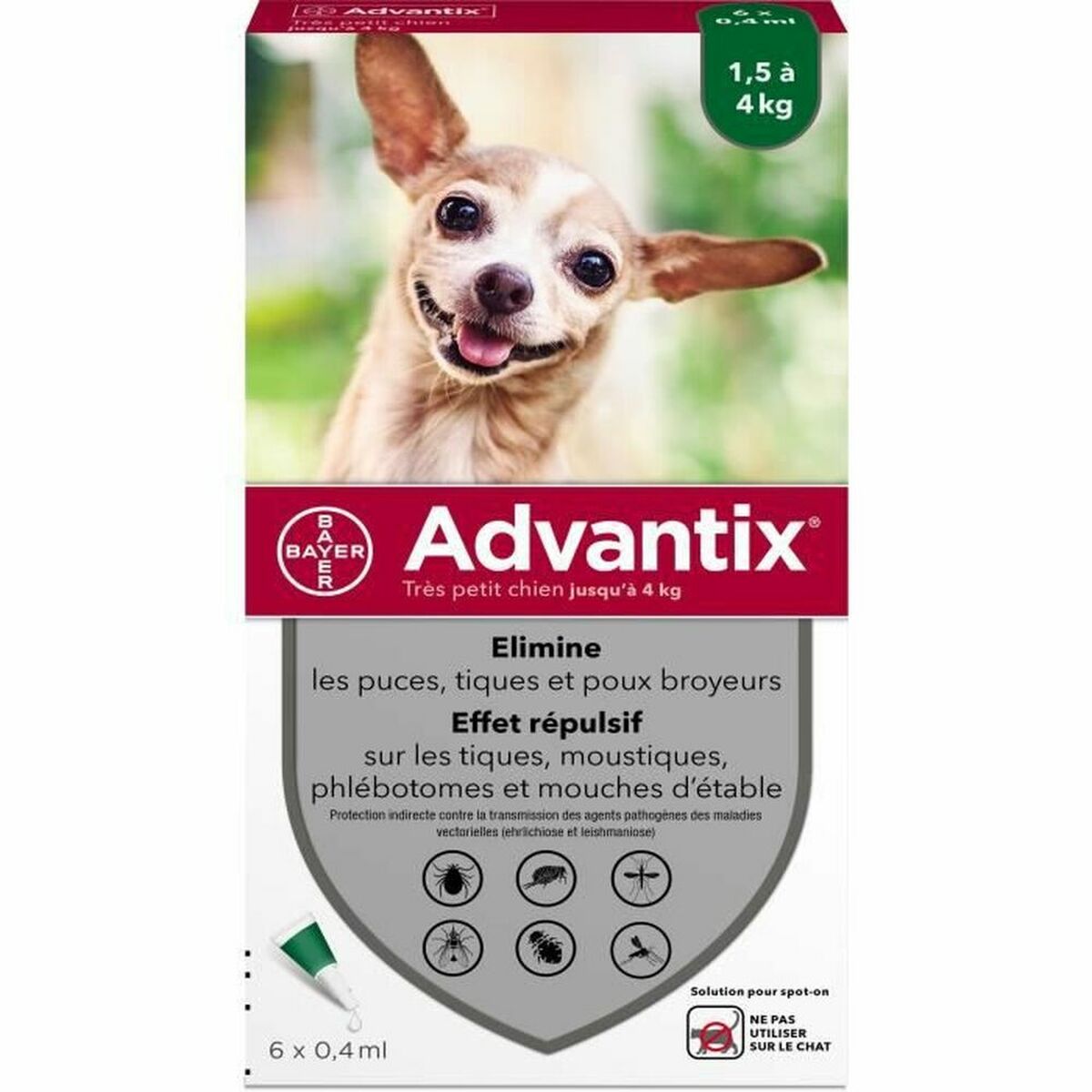 Pipetta per Cani Advantix 1,5-4 Kg