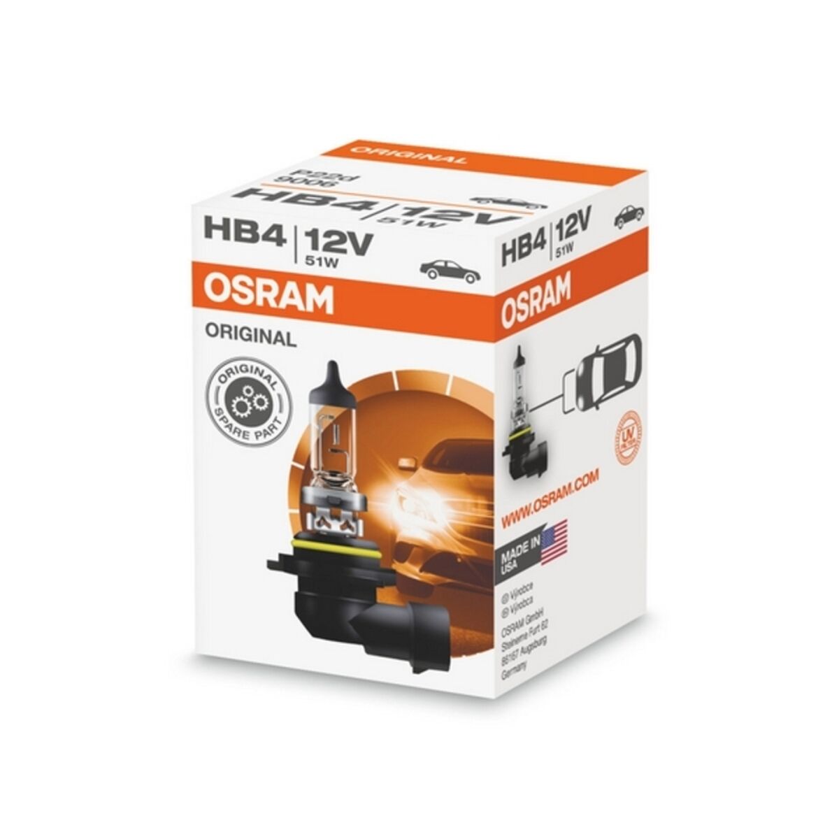 Lampadina per Auto OS9006-01B Osram OS9006-01B HB4 51W 12V