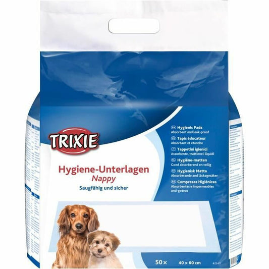 Tappetini Igienici per Cani Trixie Puppy Nappy 40 x 60 cm Bianco 50 Unità