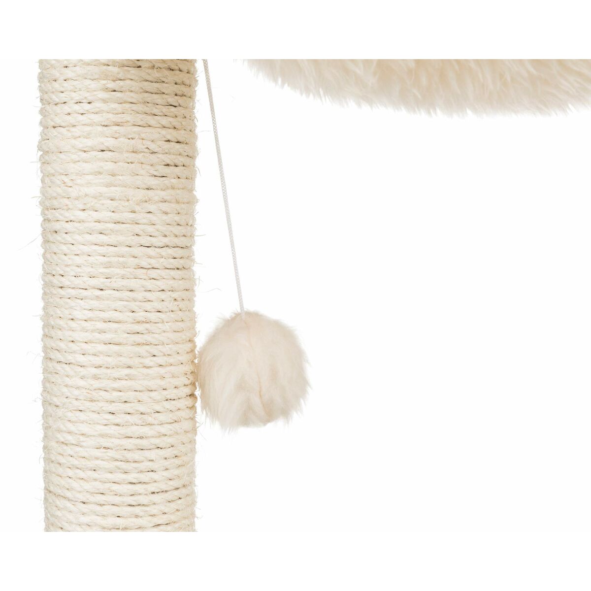 Albero tiragraffi per gatti Trixie Baza Crema Legno Sisal 50 cm