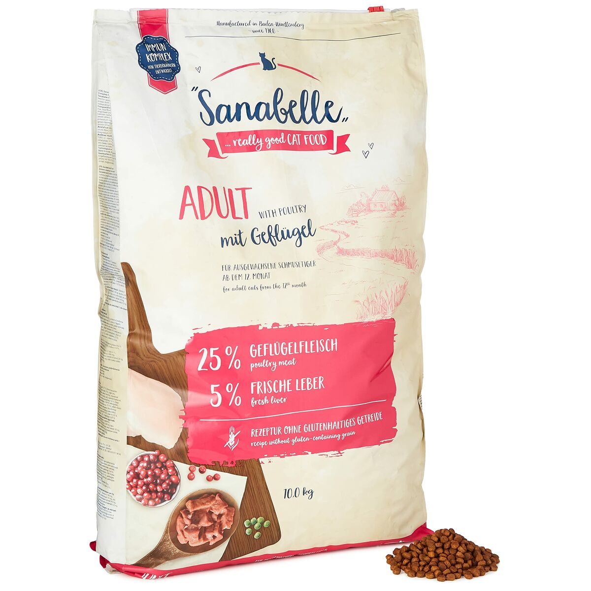 Cibo per gatti BOSCH ADULT Adulto Pollo Uccelli 10 kg