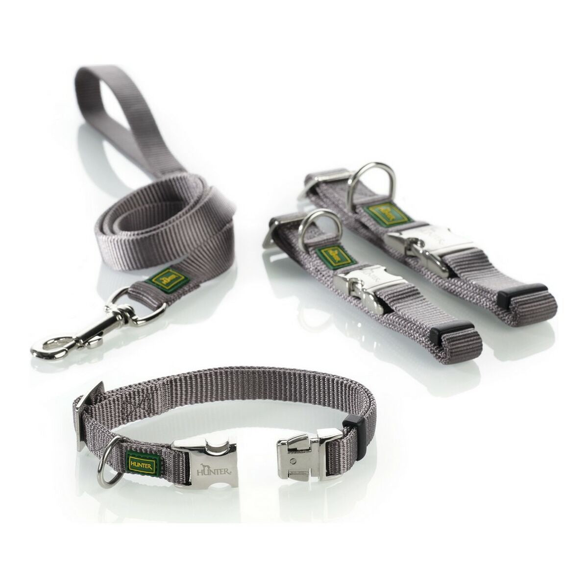 Collare per Cani Hunter Alu-Strong Grigio Taglia L (45-65 cm)