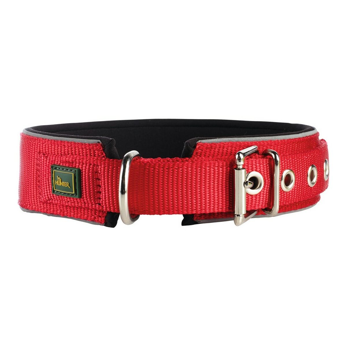 Collare per Cani Hunter Neoprene Reflect Rosso