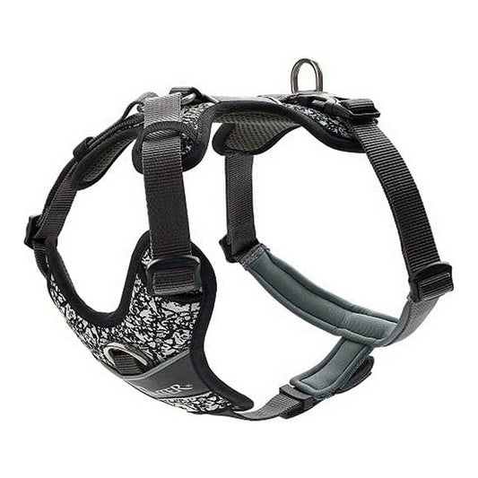 Imbracatura per Cani Hunter Divo Riflettente Nero/Grigio M (56-73 cm)