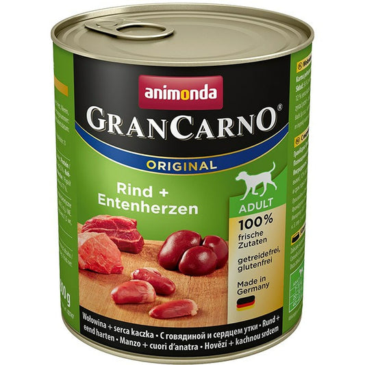 Cibo umido Animonda GranCarno Original Carne di vitello Anatra 800 g