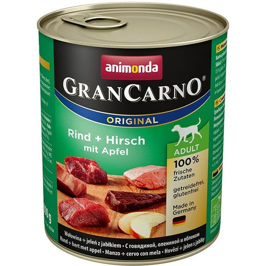 Cibo umido Animonda GranCarno Original Mela Carne di vitello Renna 800 g