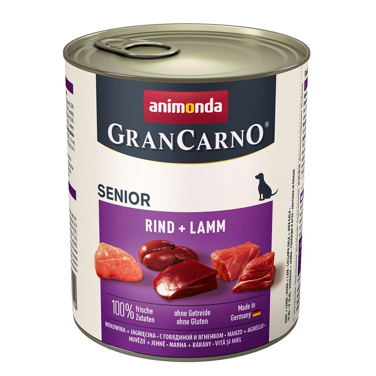 Cibo umido Animonda  GranCarno Senior Carne di vitello Agnello Carne di manzo e vitello 800 g