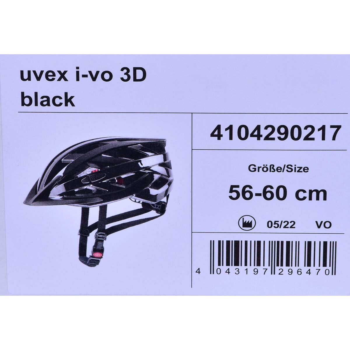 Casco da Ciclismo per Adulti Uvex S410429 Nero 56-60 cm