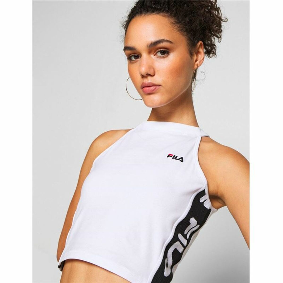 Top Sportivo Donna Fila  Tama Bianco