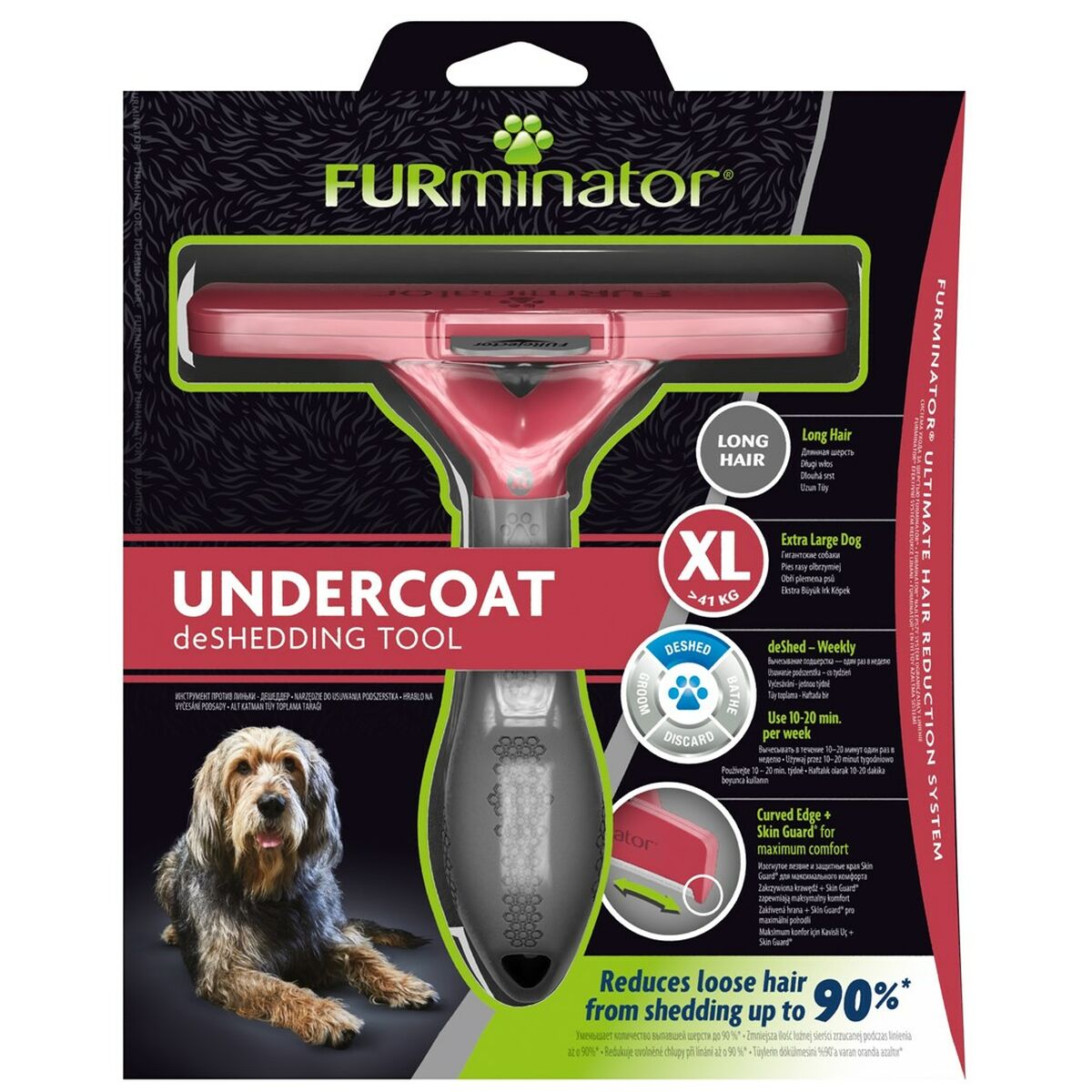 Spazzola per Cani Furminator FUR151234 XL Nero